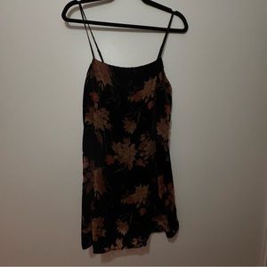 Velvet Floral Mini Dress